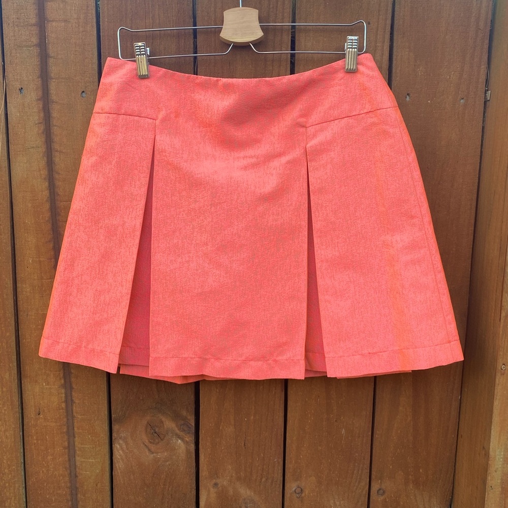 Yoana Baraschi Pleated Skirt Pink Short Neon Coquette Sz 10